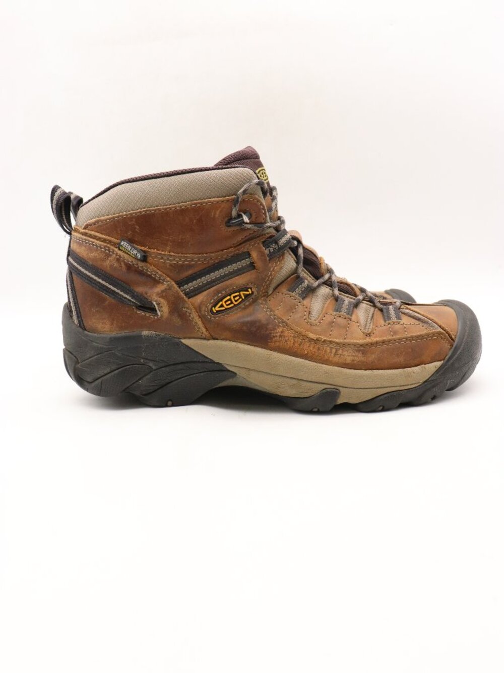 Keen Targhee II Men's 10.5 Wide Waterproof Hiking Boots Brown Lace Up 1012126